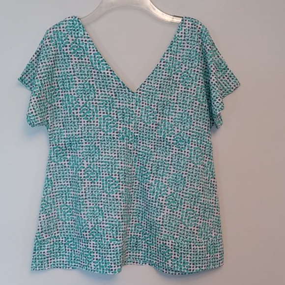 Tulle Drawstring Waist Blouse - Picture 4 of 7